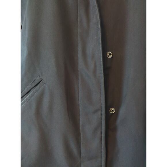 LARRY LEVINE SPORT Black Jacket with removable faux fur collar women's size M - Picture 7 of 8